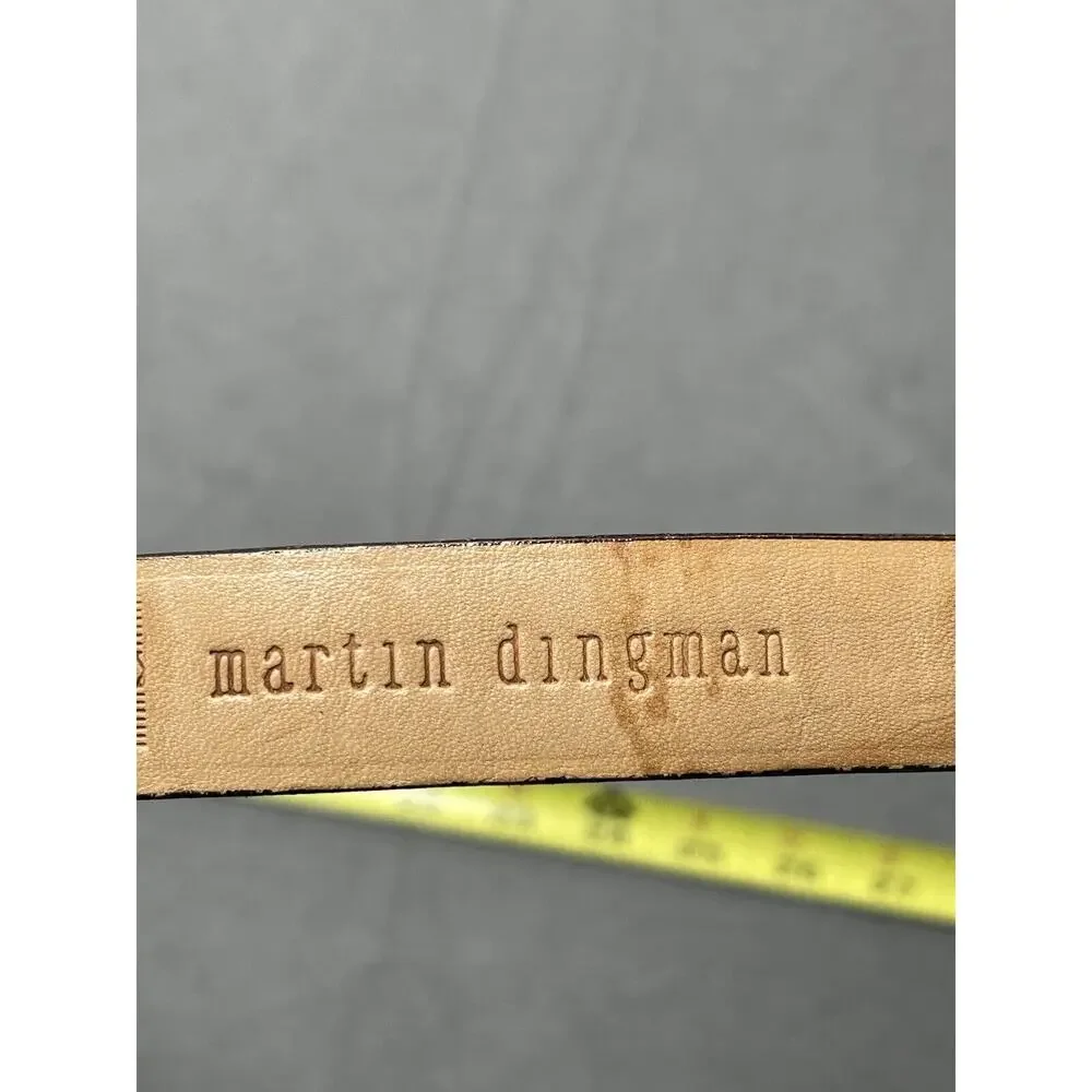 Martin Dingman Alligator Grain Calf Handmade‎ Belt Size Small USA Handmade